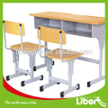 Sièges d&#39;école de jambe mobile, Table et chaise réglables pour meubles scolaires / Mobilier scolaire pour enfants / Mobilier de classe LE.ZY.001 Assurance de la qualité